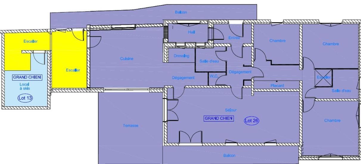 Apartment La Grande Ourse - 150m2 Almost Ski-in Ski-out